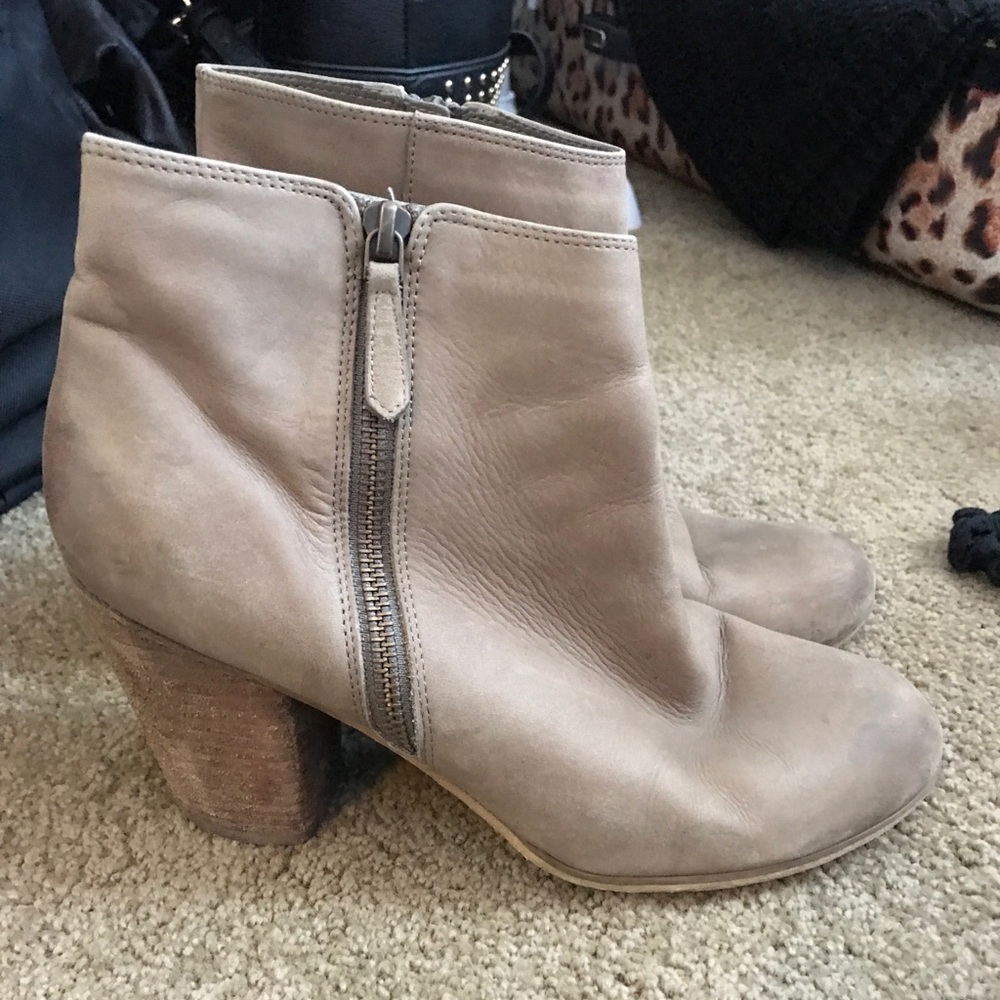 Tan booties